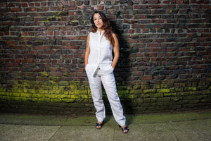 Women's Linen Sleeveless Shirt - Zenkai Sports
