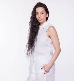 Women's Linen Sleeveless Shirt